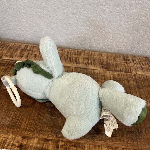Kellytoy 13" Green Triceratops Dinosaur Crinkle Rattle Baby Toy Plush - Picture 7 of 9